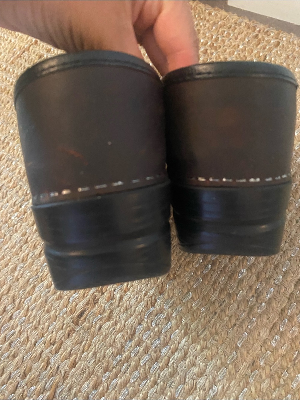 Dansko Professional Oiled Leather Clogs Antique Brown 37 Narrow US 6.5-7 Career - Picture 5 of 11